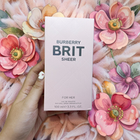 Burberry Brit Sheer For Her Eau de Toilette 100ml Fresh Floral Fruity Women's Fragrance