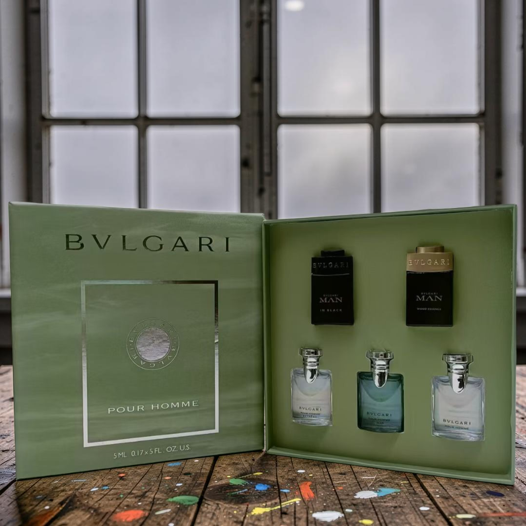 Bvlgari Men's Miniature Fragrance Gift Set — 5 x 5ml