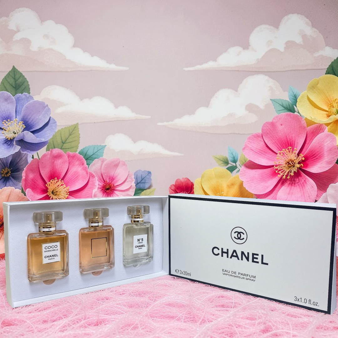 Chanel Trio Miniature Fragrance Gift Set - Coco Mademoiselle Intense, Bleu de Chanel, and Chance Eau Tendre - 3 x 30ml (3 x 1.0 fl. oz.)