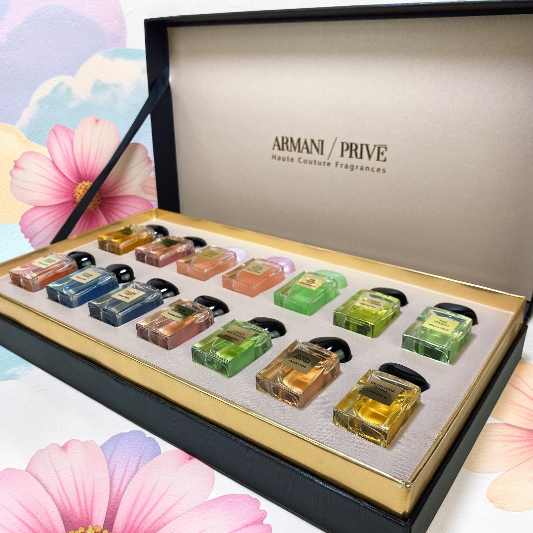 Giorgio Armani Privé Haute Couture Fragrance Discovery Set 14 x Miniature Luxury Perfume Collection