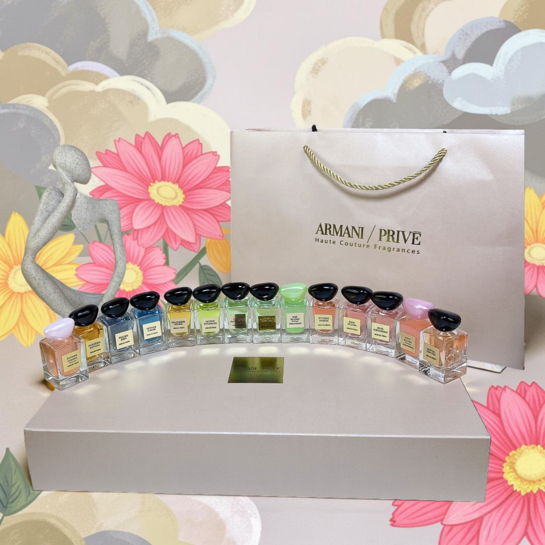 Giorgio Armani Privé Haute Couture Fragrance Discovery Set 14 x Miniature Luxury Perfume Collection